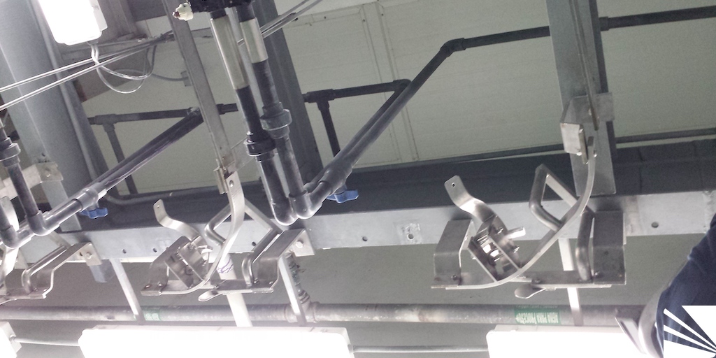 Cambia vías inoxidable para riel de solera