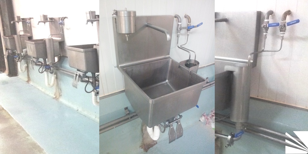 Lavamanos individual de pared