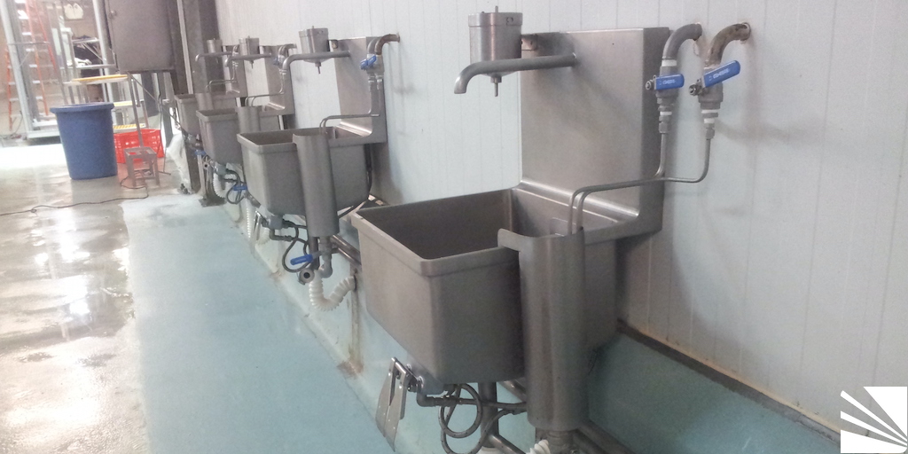 Lavamanos individual de pared