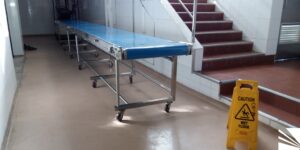 Transportador inoxidable para pasteles